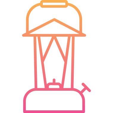 Bir fener ağ simgesinin vektör illüstrasyonu