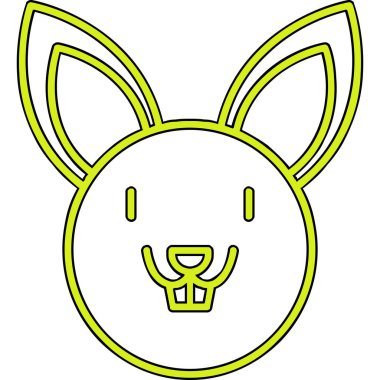 Tavşan. Web simgesi basit illüstrasyon 