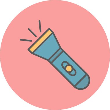 el feneri. Web simgesi basit illüstrasyon