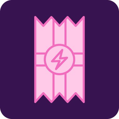 Enerji Çubuğu ikonu vektör illüstrasyonu