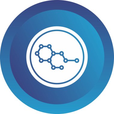 Kimya formülü simgesi, vektör illüstrasyonu 