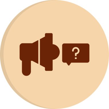 megafon web simgesi, vektör çizim 