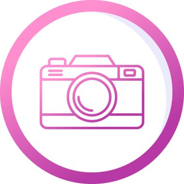 Kamera. Web simgesi basit illüstrasyon 