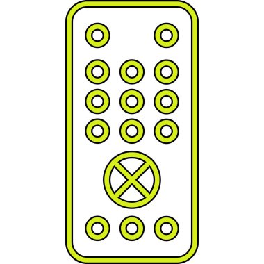 Uzaktan kumanda simge vektör çizim