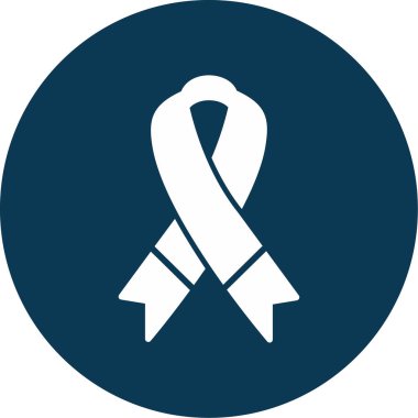 Kanser kurdele ikonu vektör illüstrasyonu