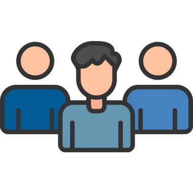 Takım. Web simgesi basit illüstrasyon 