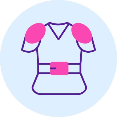 Gömlek simgesi, vektör illüstrasyonu basit tasarım