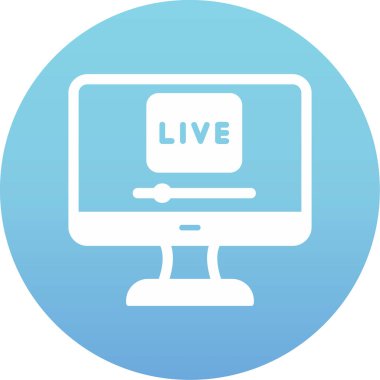 Yaşa. Web simgesi basit bir illüstrasyon. Ben...