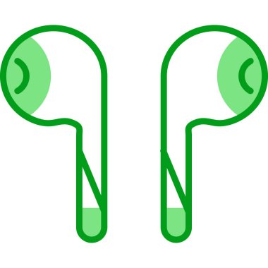 Kulaklık. Web simgesi basit illüstrasyon