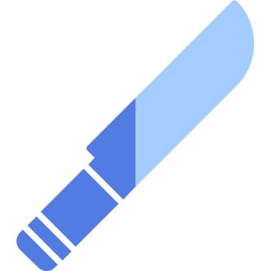 Bıçak. Web simgesi basit illüstrasyon 