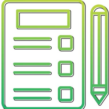 Yapılacaklar listesi. Web simgesi basit tasarım 