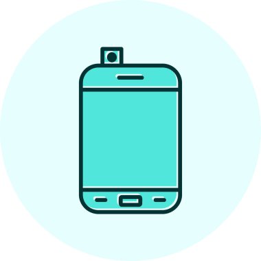 Akıllı telefon. Web simgesi basit illüstrasyon