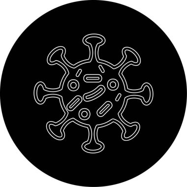 Virüs ikonu vektör illüstrasyonu 