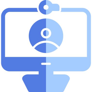 Video Arama simgesi, düz tasarım