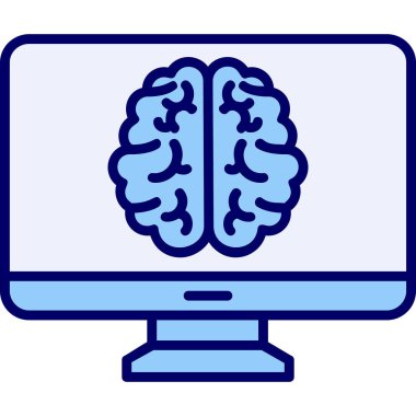 bilgisayar ekranı simgesi, vektör illüstrasyonu basit tasarım