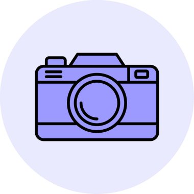 Kamera. Web simgesi basit illüstrasyon 