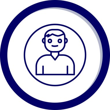 Kullanıcı Hesabı web simgesi basit illüstrasyon