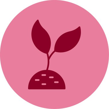 Bitki. Web simgesi basit illüstrasyon 