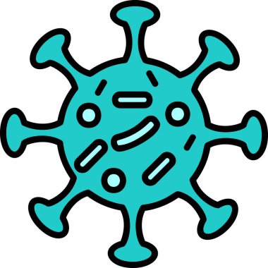 Virüs ikonu vektör illüstrasyonu 