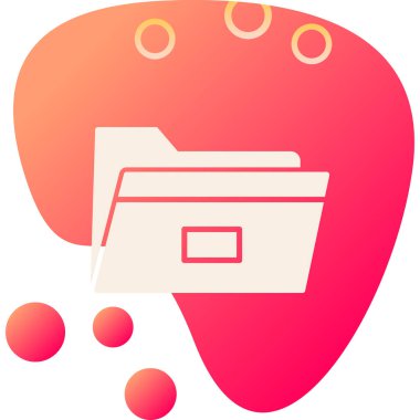 Dosya. Web simgesi basit illüstrasyon 