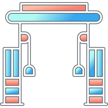 Cable Crossover Web simgesi basit illüstrasyonuName