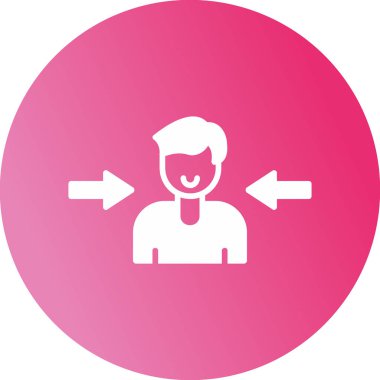 Oklu adam, vektör illüstrasyonu 