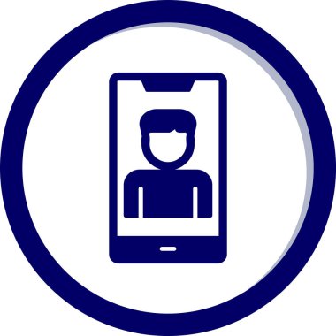 Smartphone web simgesi, vektör çizim 