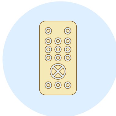 Uzaktan kumanda simge vektör çizim