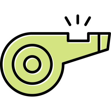 Web tasarımı için ıslık simgesi, vektör illüstrasyonu 