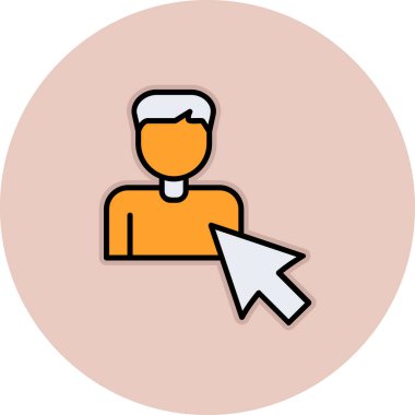 Seçili web simgesi vektör illüstrasyonu