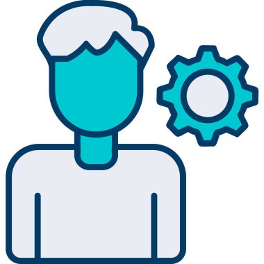 kişisel beceri simgesi, vektör illüstrasyonu basit tasarım