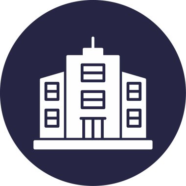 Bina. Web simgesi basit illüstrasyon 