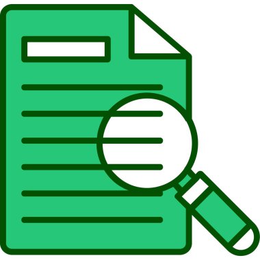 Yazılı kayıtlar ve büyüteçle filoloji kavramı, düz stil vektör illüstrasyonu