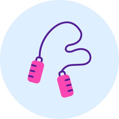 atlama ipi web simgesi, illüstrasyon vektör