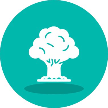 Ağaç. Web simgesi basit illüstrasyon 