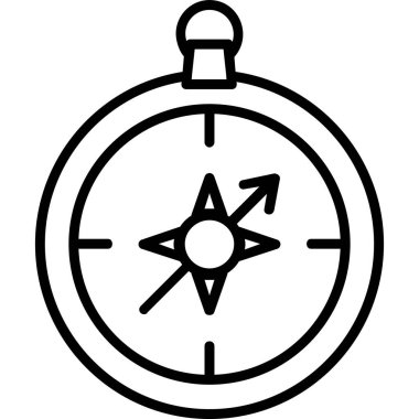 Pusula. Web simgesi basit illüstrasyon