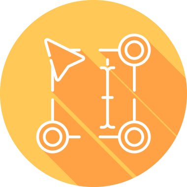 Yatay Yazı Simgesinin vektör çizimi    