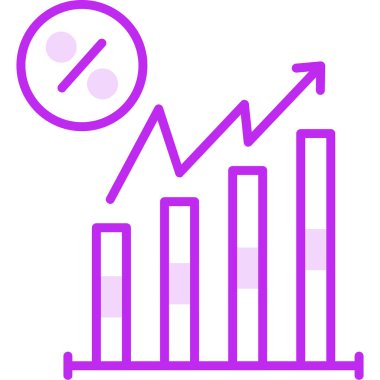 Büyüme Hızı simgesi, vektör illüstrasyonu       