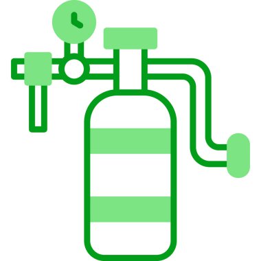 Oxygen Tank modern simgesinin vektör çizimi            