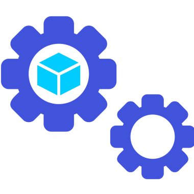 Vitesli ayar simgesi, vektör illüstrasyonu basit tasarım