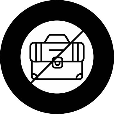 İşsizlik simgesi, vektör illüstrasyonu 