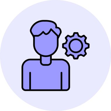 kişisel beceri simgesi, vektör illüstrasyonu basit tasarım