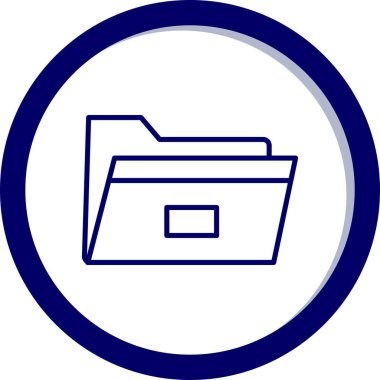 Dosya. Web simgesi basit illüstrasyon 