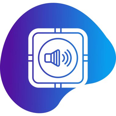 Ses Web simgesi, vektör çizim