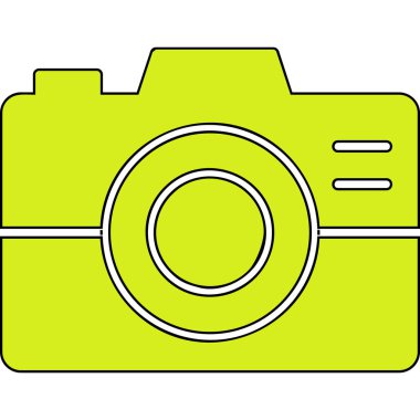 kamera simgesi vektör illüstrasyonu 