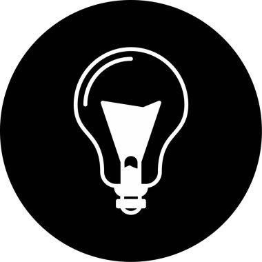 Ampul. Web simgesi basit illüstrasyon