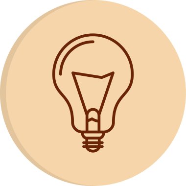 Ampul. Web simgesi basit illüstrasyon