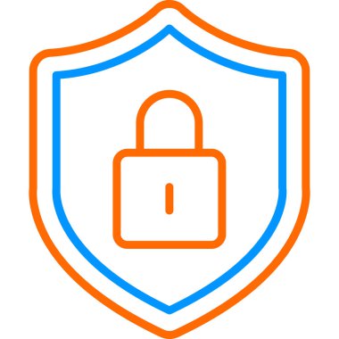 Güvenli simgenin vektör illüstrasyonu 