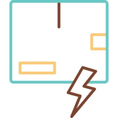 Arz Şoku Ağ ikonu vektör çizimi