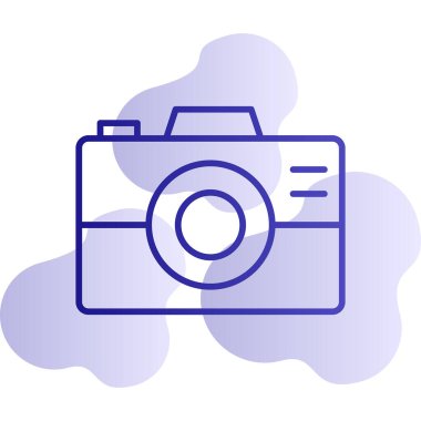 kamera simgesi vektör illüstrasyonu 